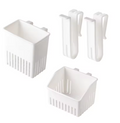 Kitchen Drain Basket Cutlery Storage Rack With Cup Holder Quick Drying Drainer, for Forks Spoons Chopsticks Kitchen Organizer
