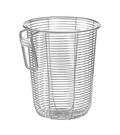 Drainable Chopsticks Tube Tableware Organizer Wall Mounted Spoon Fork Cage Rack Stainless Steel Hanging (Small)