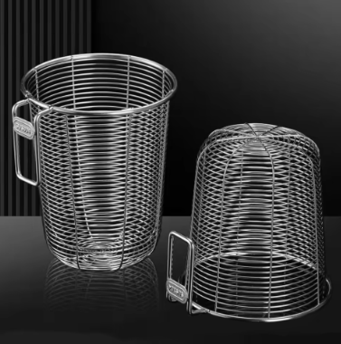 Drainable Chopsticks Tube Tableware Organizer Wall Mounted Spoon Fork Cage Rack Stainless Steel Hanging (Small)