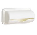 Household Garbage Bag Dispenser Wall-Mounted Roll Trash Bag Dispenser Punchless Versatile for Kitchen Bathroom Bedroom (White)