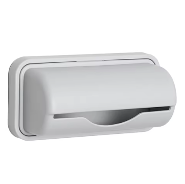 Household Garbage Bag Dispenser Wall-Mounted Roll Trash Bag Dispenser Punchless Versatile for Kitchen Bathroom Bedroom (Grey)