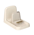 Multifunctional Pot Lids Spoon And Chopsticks Rest Holder Useful Things For Kitchen Tools Utensils Supplies (White)